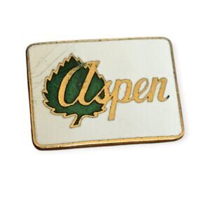 ASPEN Ski Pin, Vintage Colorado Resort Souvenir/Travel Lapel pin, MADE IN JAPAN